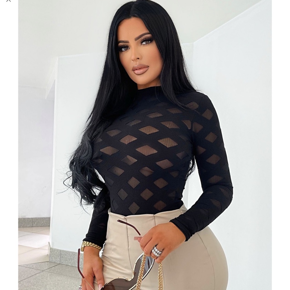 Edges That Scratch Bodysuit - Black